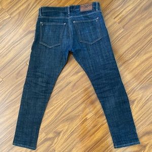 Den M Bar raw denim jeans size 36